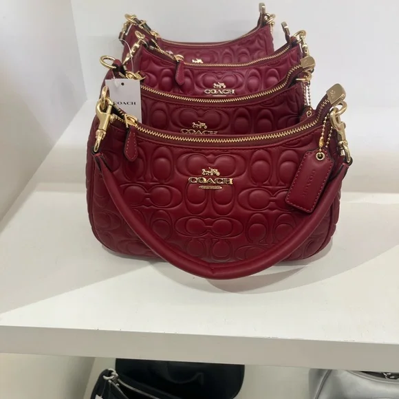 coach leather teri shoulder bag